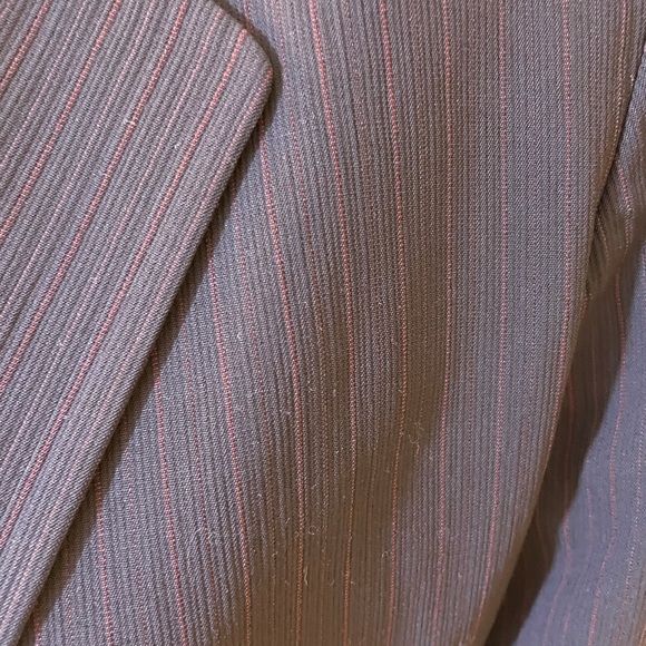 Emanuel Ungaro Magnificent Suit Pin Striped Jacket Sz 6 Perfect Condition - Picture 2 of 13